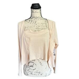 BP. Plus Size Cardigan & Cami Set Size 1X